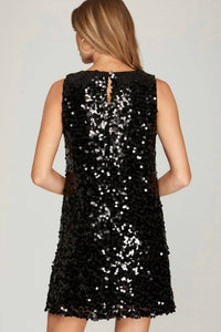 She + Sky - Occasional Sleeveless Sequin Dress