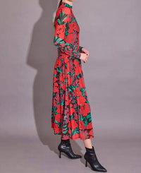 Alden Adair Mochi Maxi Dress in legacy floral - women's dress - detail view