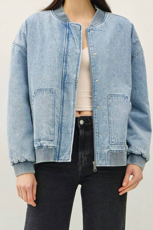 Be Cool - Denim Feel Bomber Jacket
