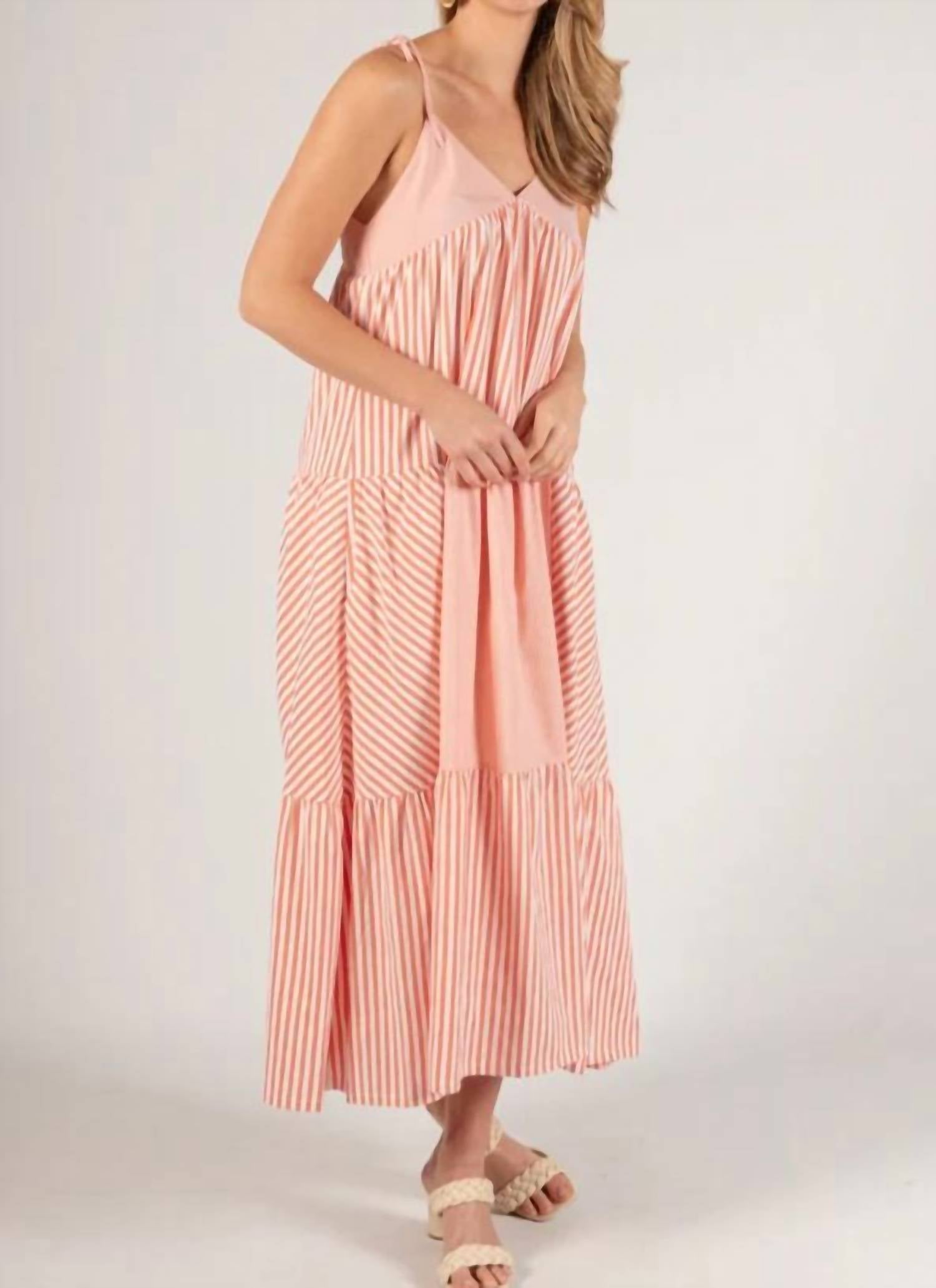Before You Collection - Georgiana Striped Maxi Dress