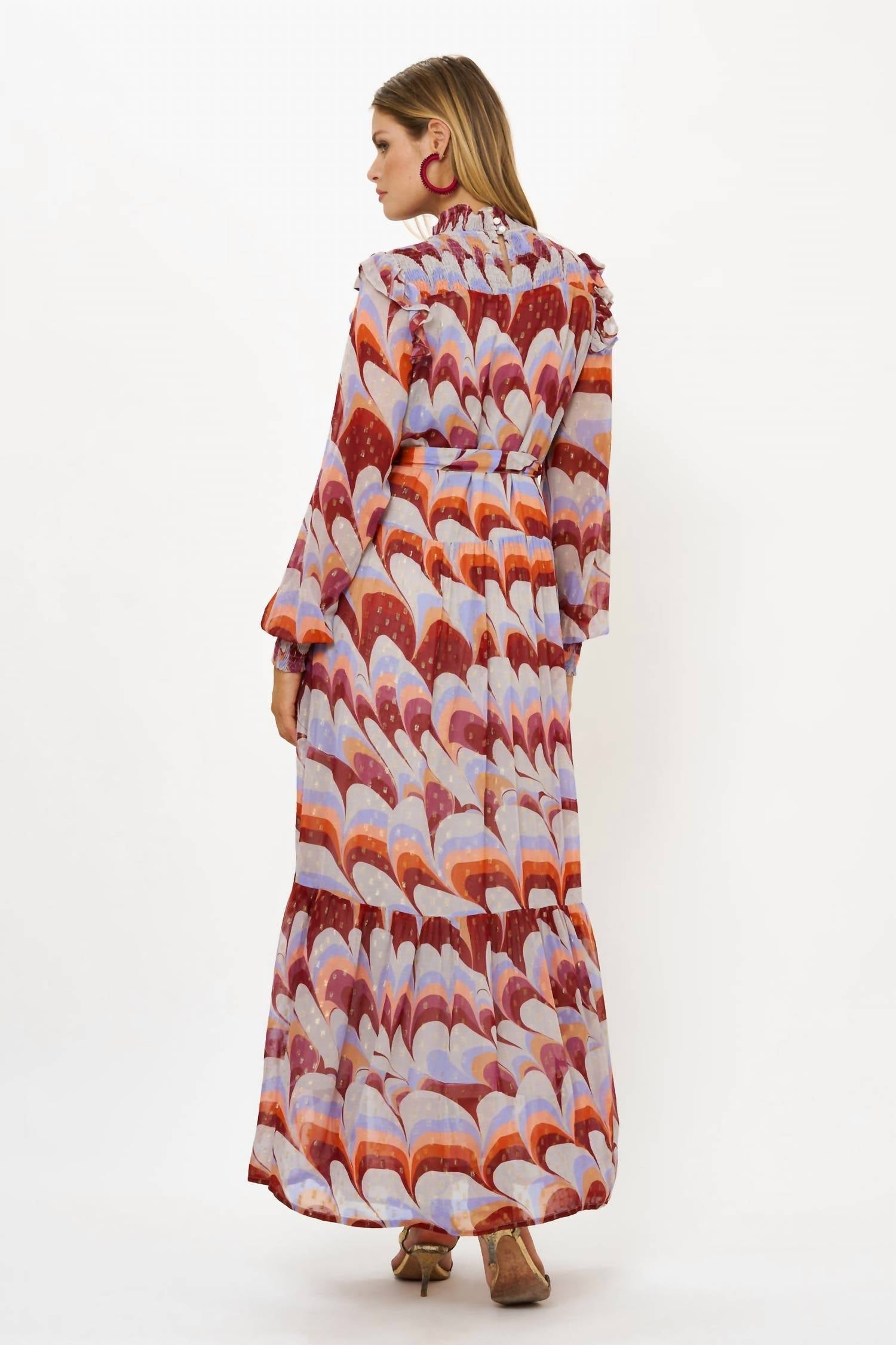 Oliphant - Smocked Neck Maxi Dress