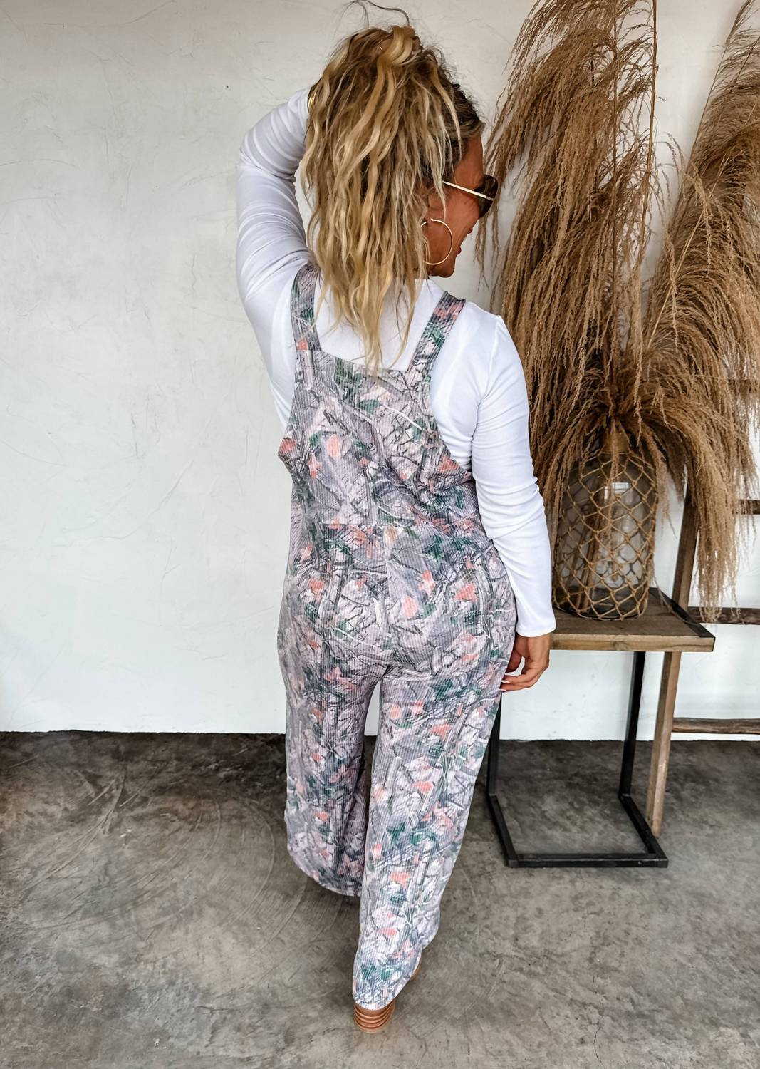 BLAKELEY Hunting Karli Ribbed Relaxed Fit Jumpsuit in camo - women's pants - view 4