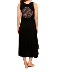 Sheer Detail Maxi Dress
