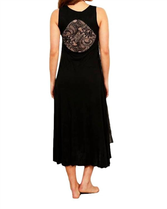 Sheer Detail Maxi Dress