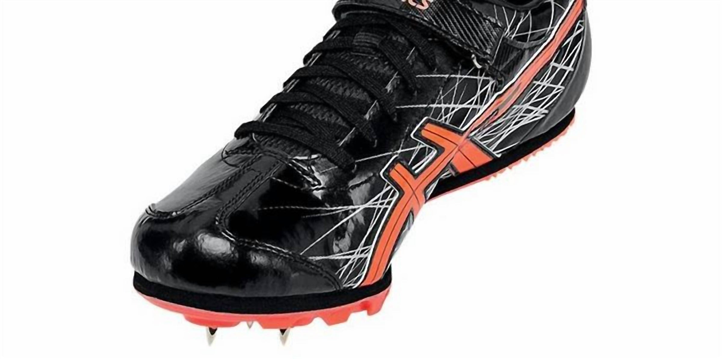 ASICS Men's Long Jump Pro Shoes in black coral - men's shoe - detail view