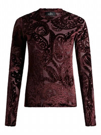 Etro - Velvet Paisley Long-sleeve Top
