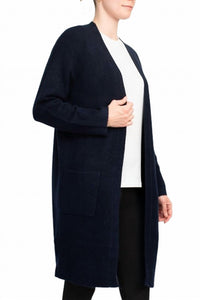 Velvet Heart - Open Front Cardigan With Pockets