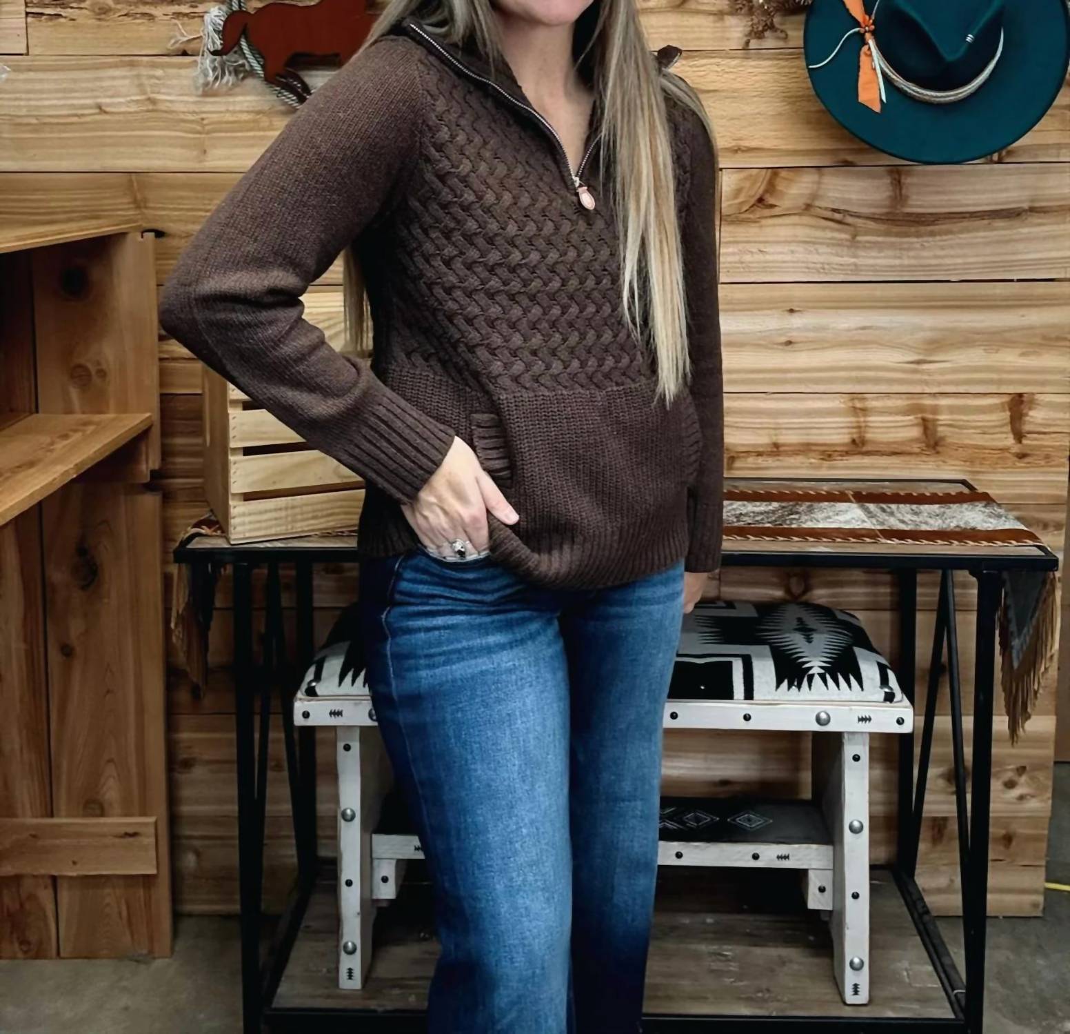 Cotton & Rye - Women's Cable Sweater