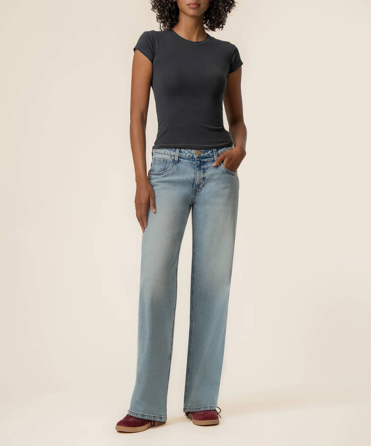 Kut From The Kloth - Selena Baggy Low Rise Straight Leg Jeans