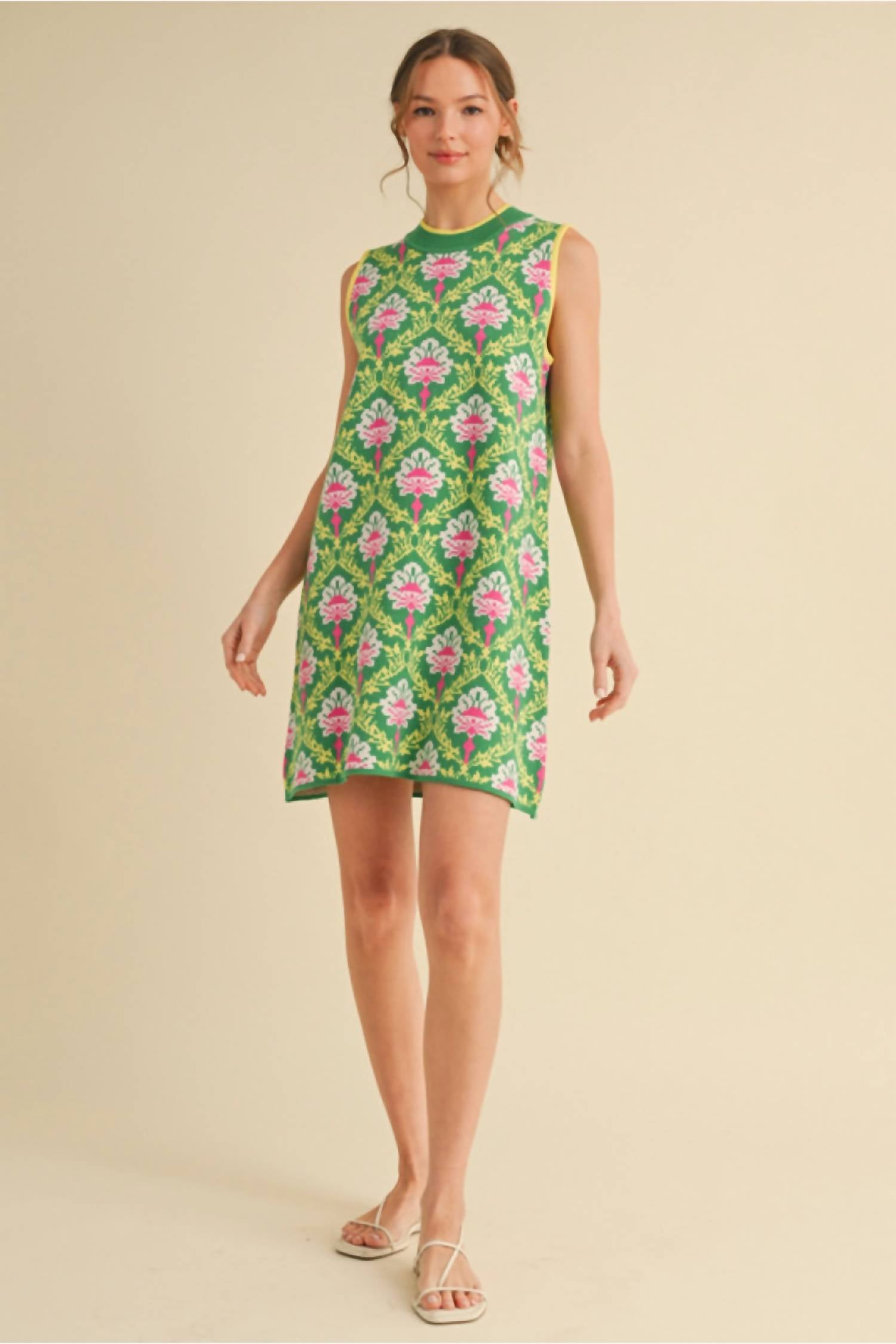 Jodifl - Geometric Print Knit Dress