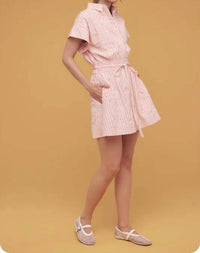 Strut & Bolt - Palm Sunday Embroidered Mini Dress