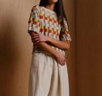The Endery - Anni Grid Plaited Tee