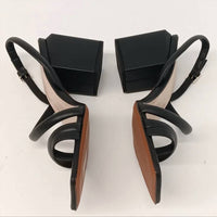 Lafayette 148 - Women's Soft Calfskin Leather Heeled City Slingback Sandals
