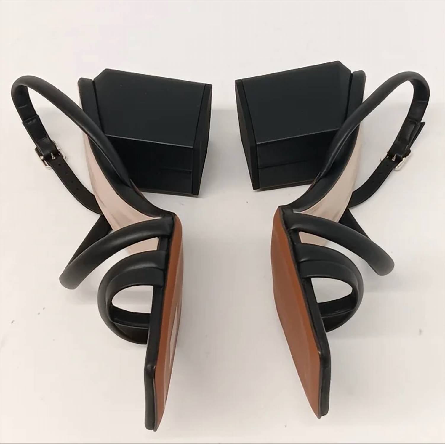 Lafayette 148 - Women's Soft Calfskin Leather Heeled City Slingback Sandals