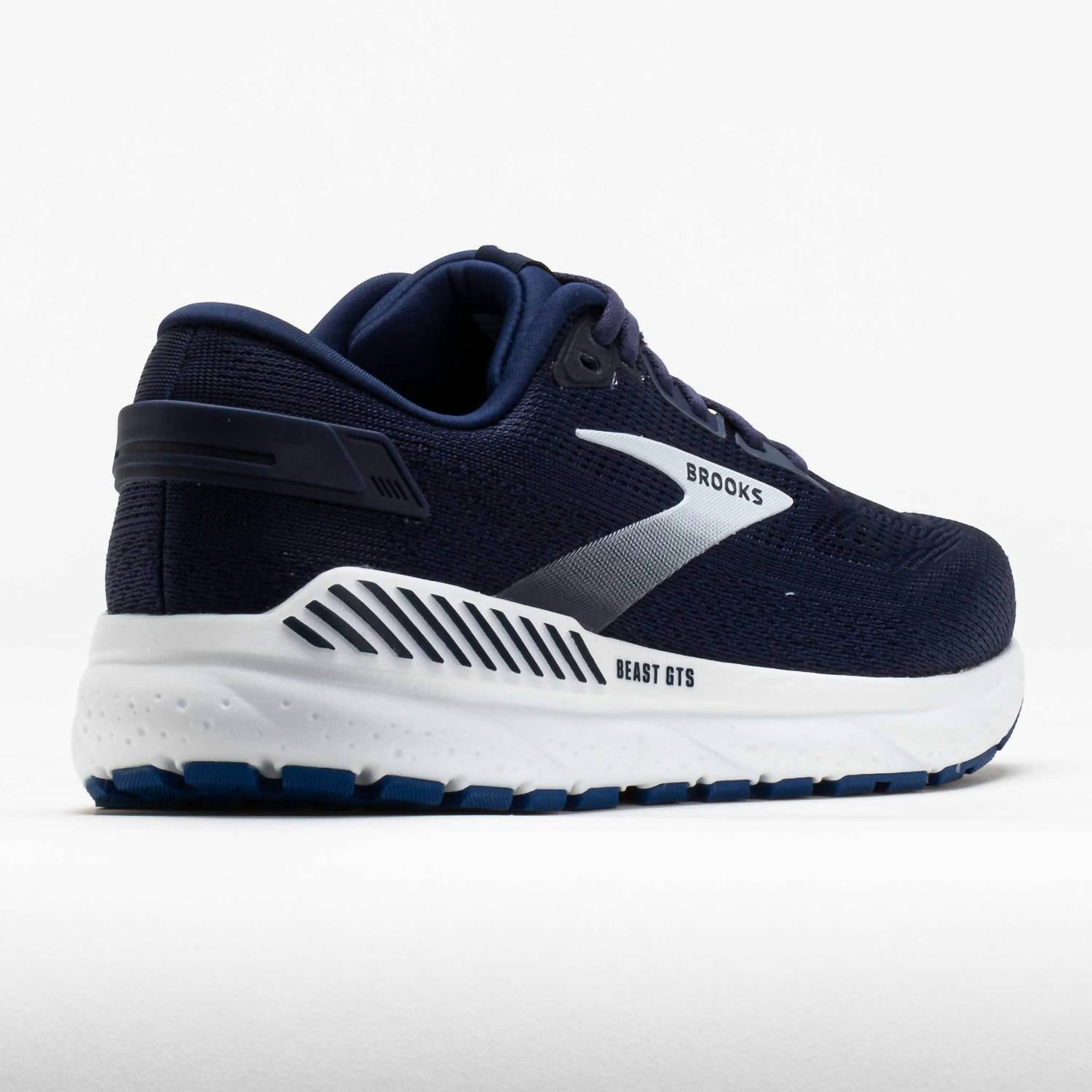 BROOKS Men's Beast Gts 24 Running Shoes in peacoat true navy white 1 - men's shoe - view 4