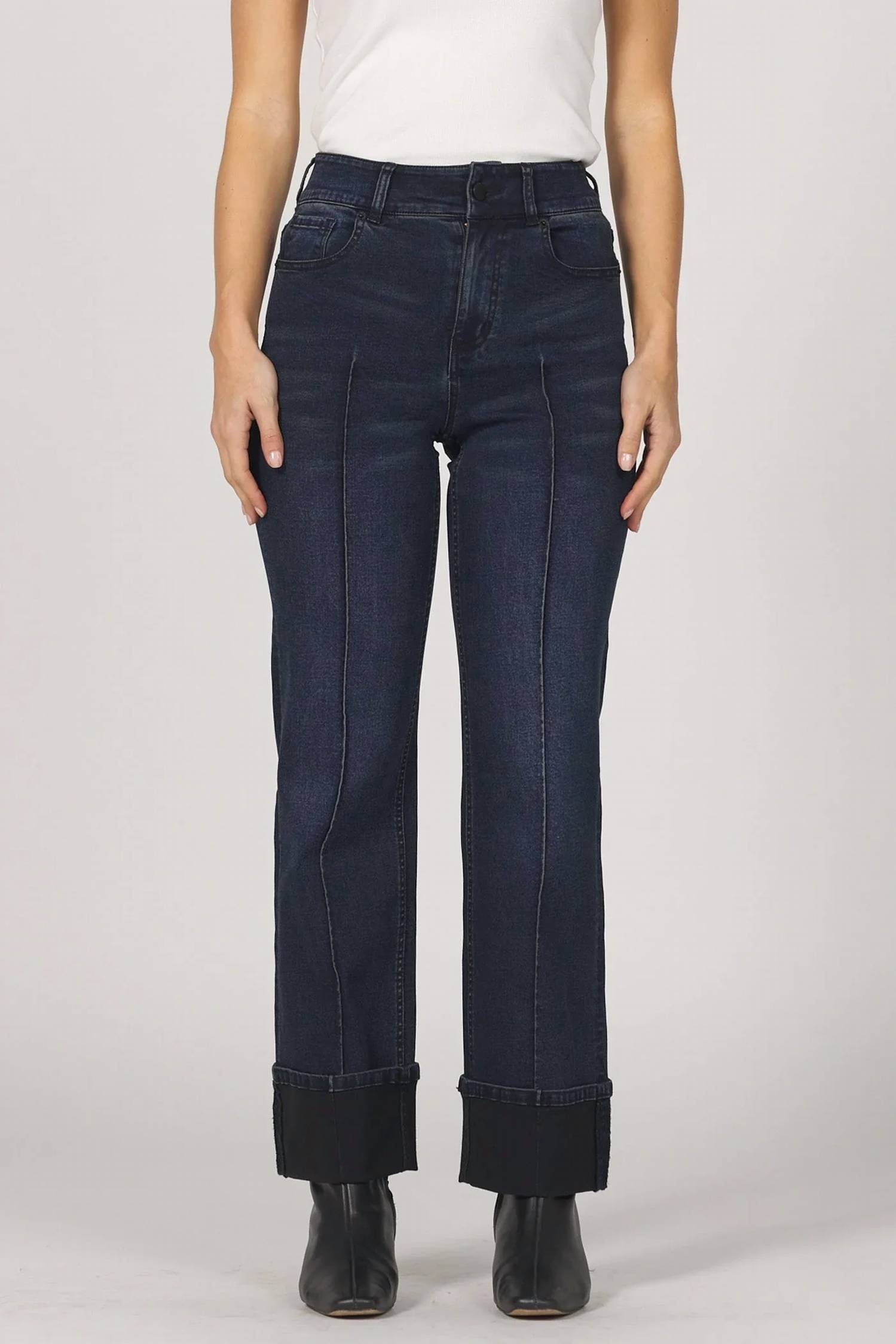 Dear John Denim - Holly Structured Seam Detail Ankle-length Jeans