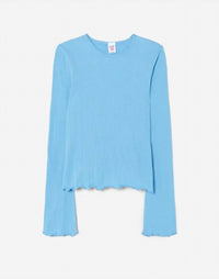 Re/Done - Crinkle Bell Long Sleeve Top
