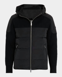 Moose Knuckles Glenvale Knit Hybrid Puffy Jacket in black - men's jacket - view 5