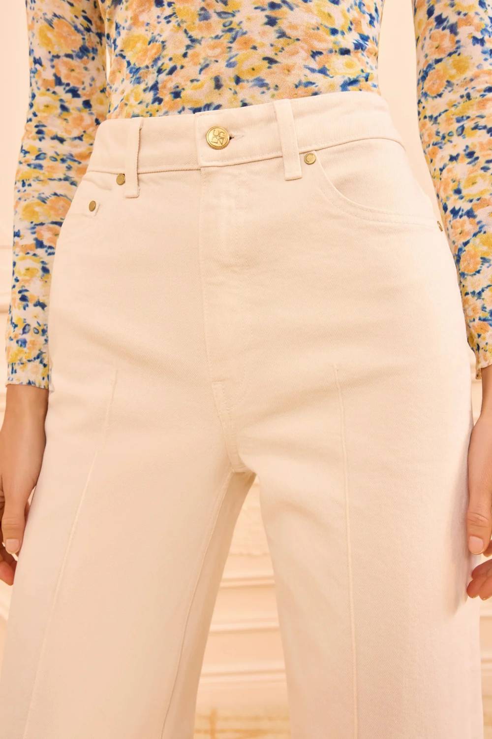 Ulla Johnson - Genevieve High Rise Wide Leg Jean