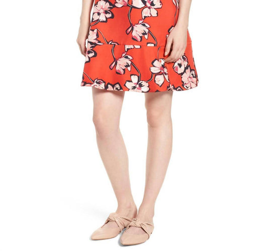 Lewit - Hibiscus Floral Print Silk Dress