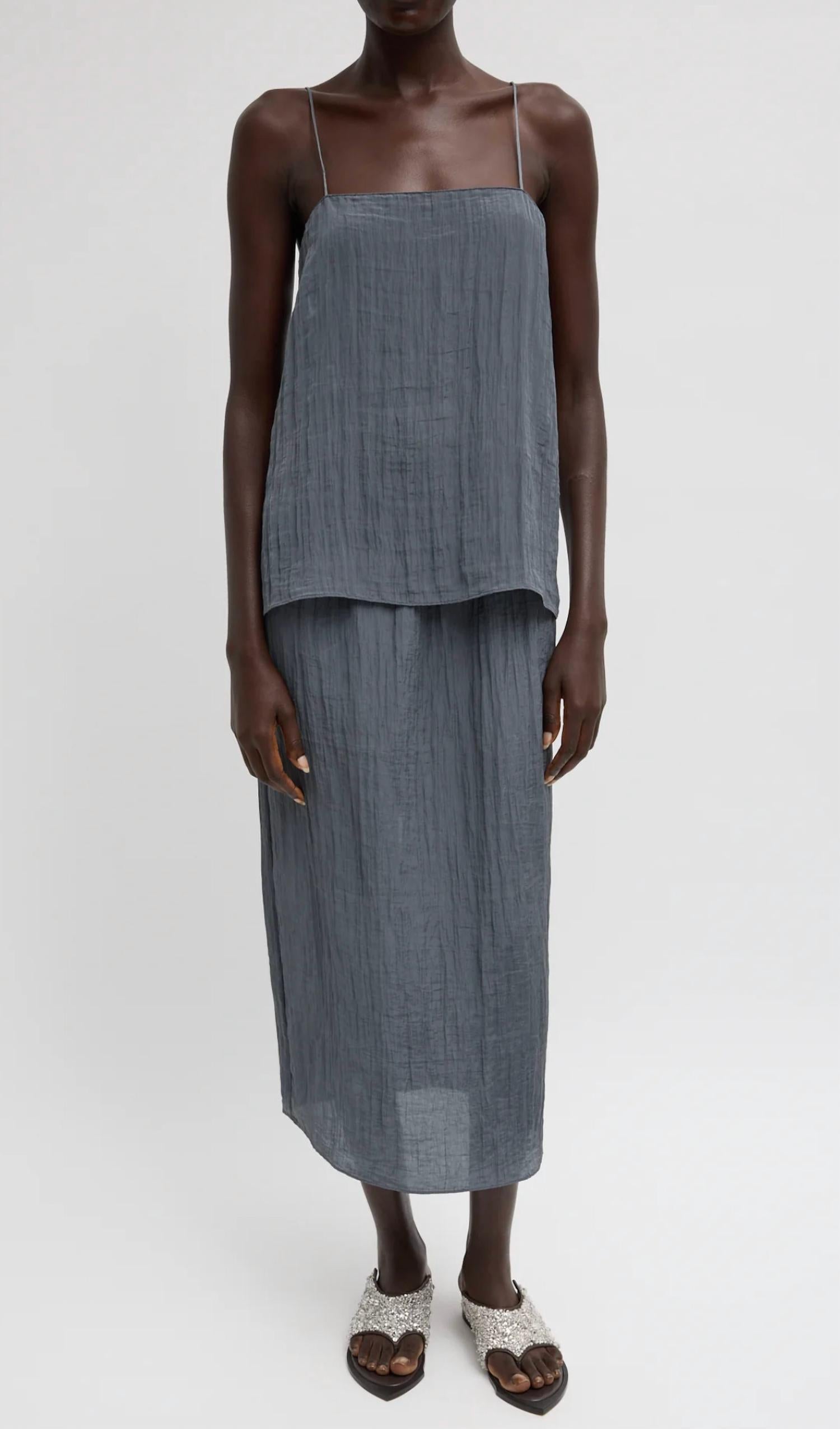 Tibi - Crinkle Slip Skirt