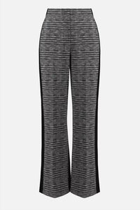 Joseph Ribkoff - Plaid Mid Rise Wide Leg Trousers