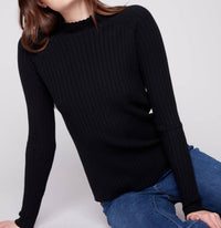 Charlie B - Ribbed Mock Neck Sweater
