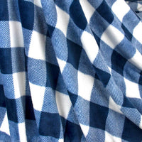 Pavilia - Buffalo Check Plaid Plush Fleece Blanket Throw