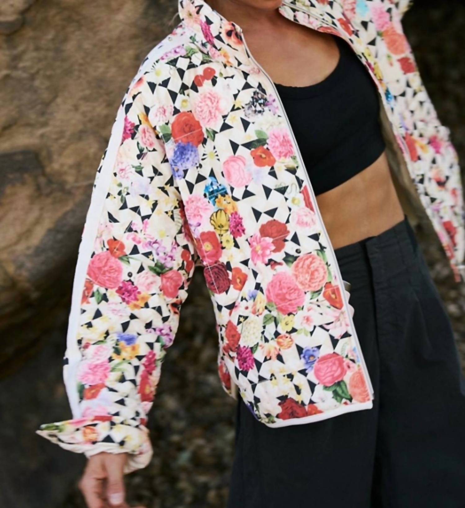 Free People - Pippa Printed Packable Puffer Jacket