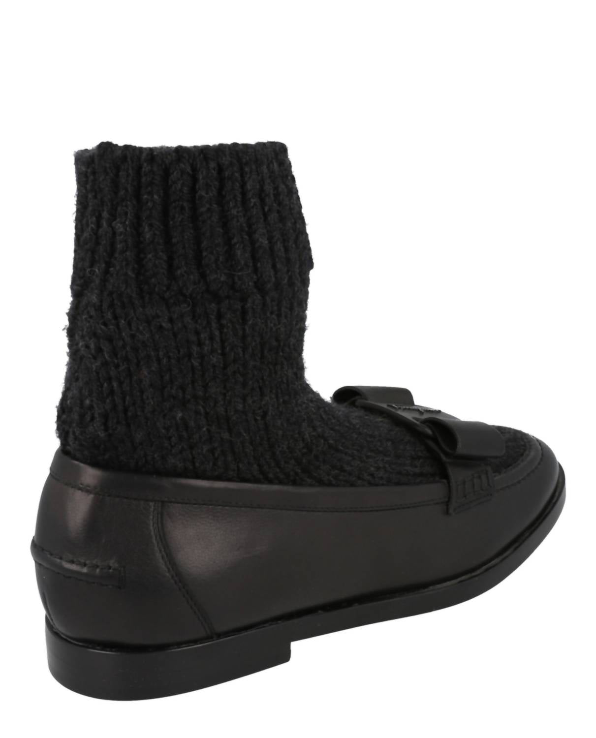 Salvatore Ferragamo Women's Vivaldo Sock Loafers in nero - women's flats - alternate view