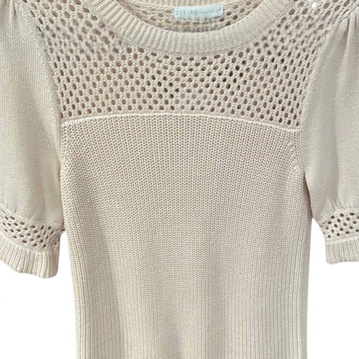 Dh New York - Women's Puff Sleeve Sweater Tee