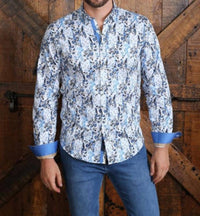 Eight X - Flower Button Down Shirt With Trim