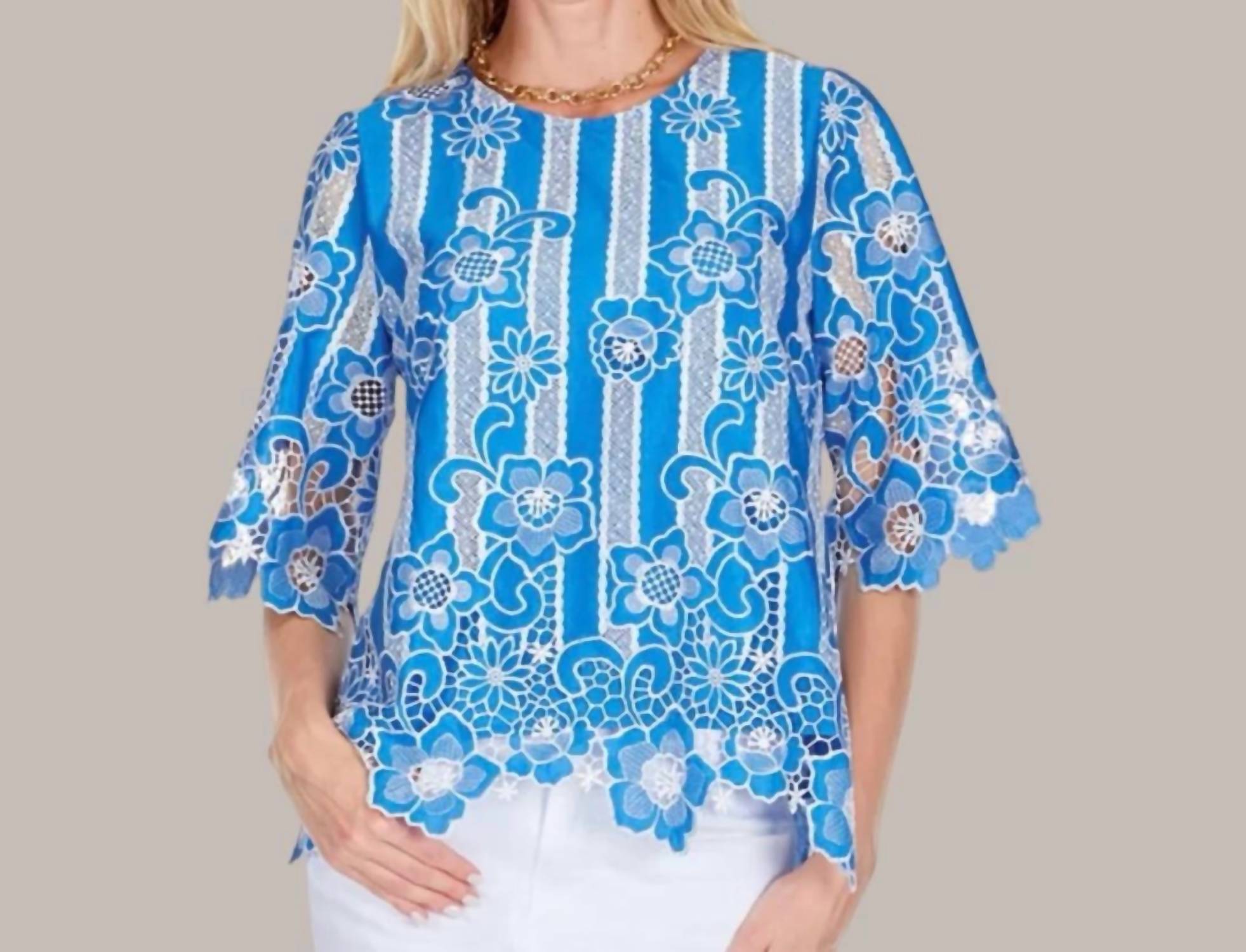 Jade - Livia Bellflower Lace Top