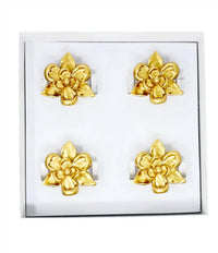 Southern Tribute Gifts Magnolia Napkin Rings in gold - item - detail view