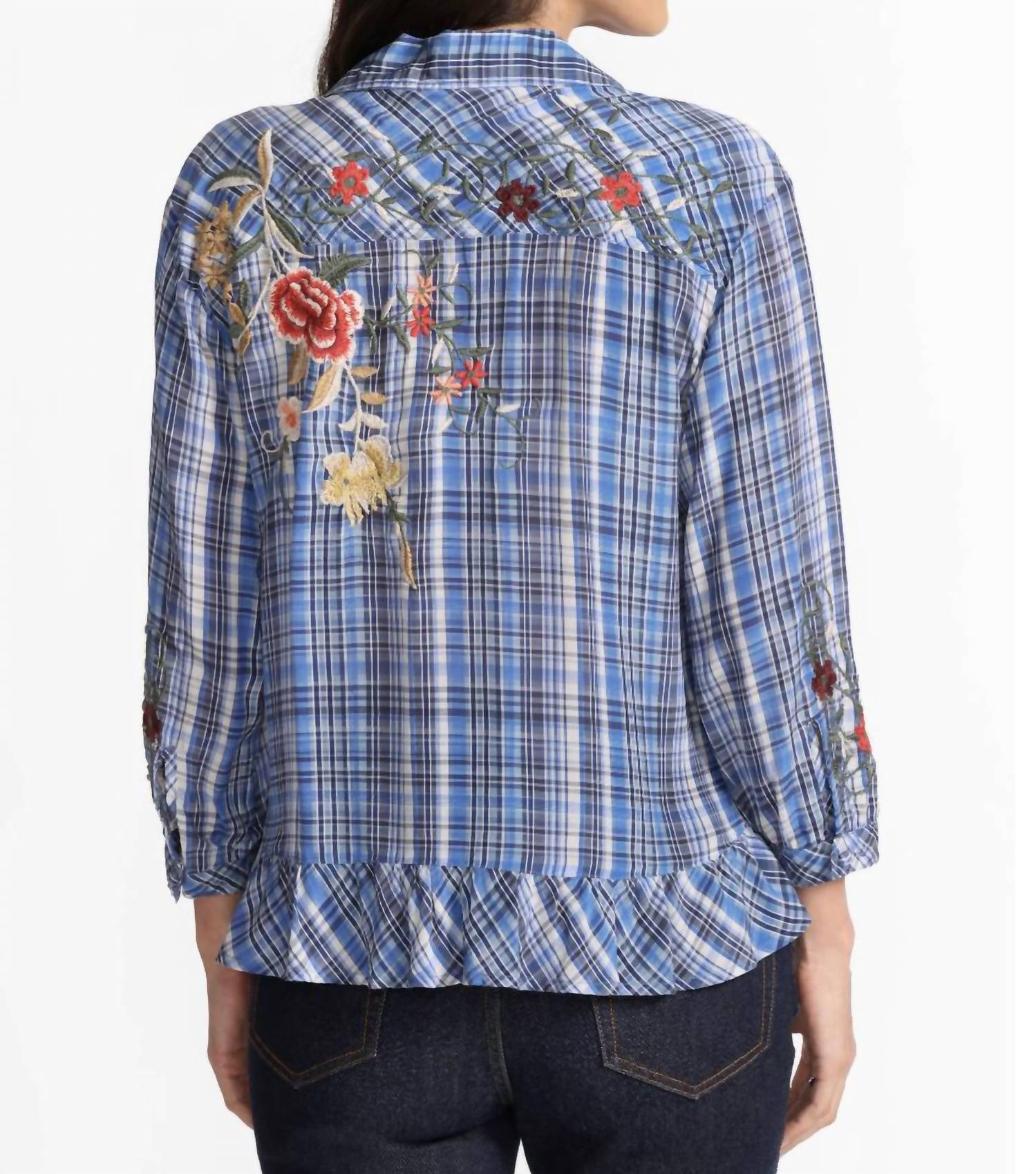 Johnny Was - Peplum Ruffle Hem Shirt