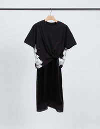 3.1 Phillip Lim - Draped T-shirt Slip Combo Dress