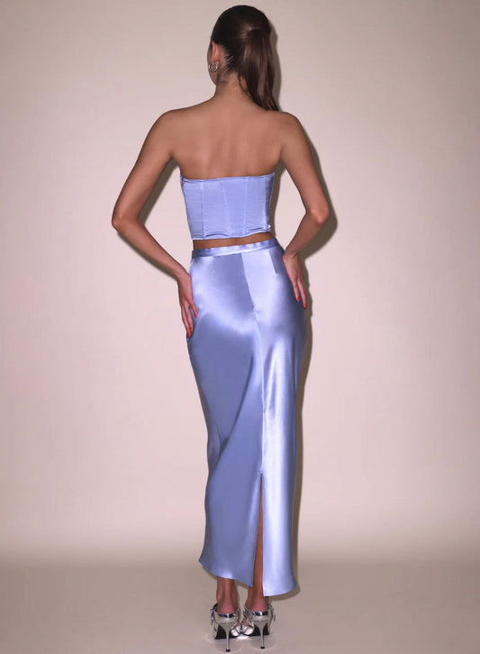 Fleur Du Mal - Long Silk Bias Skirt