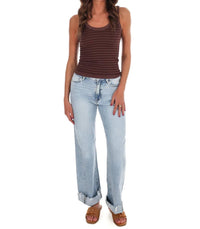 Nikibiki - Women's Double Take Stripe Ribbed Tank Top