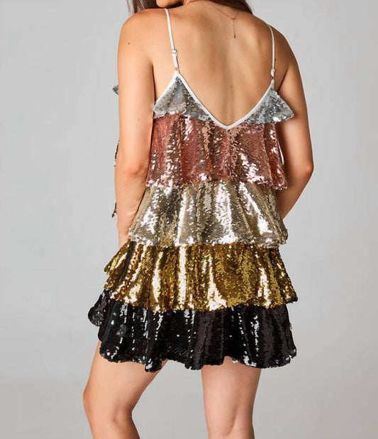 Buddylove - Sequin Tiered Dress