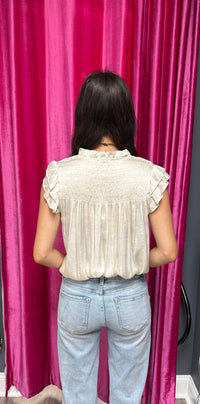 Current Air - Posey Flutter Sleeveless Blouse