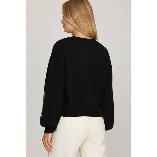 Style Usa - Women's Flower Sweater Top