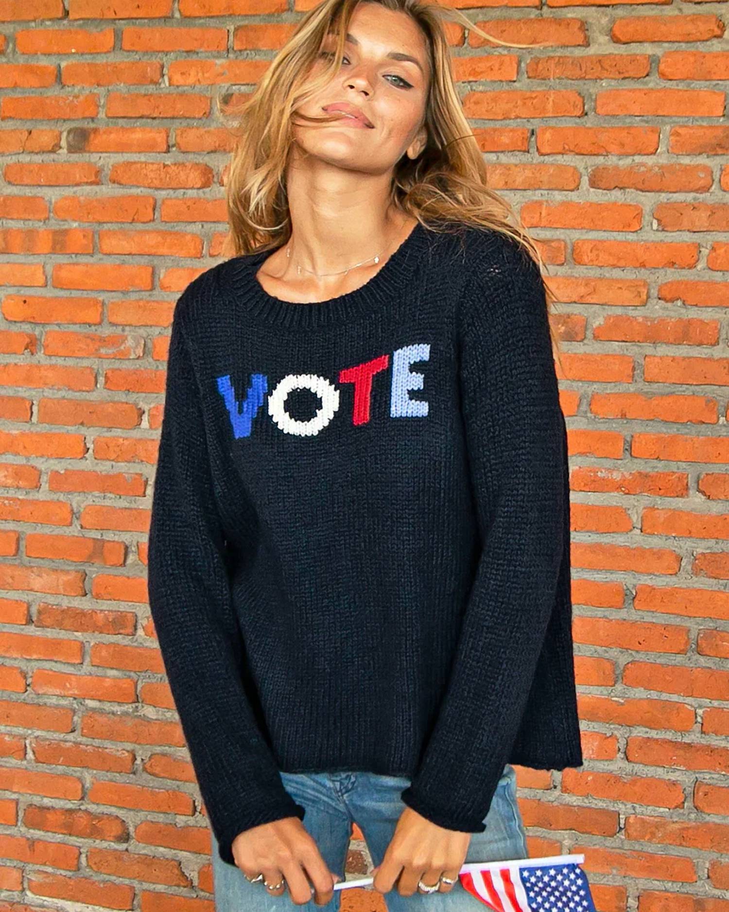 Wooden Ships - VOTE Chunky Crew Neck Sweater