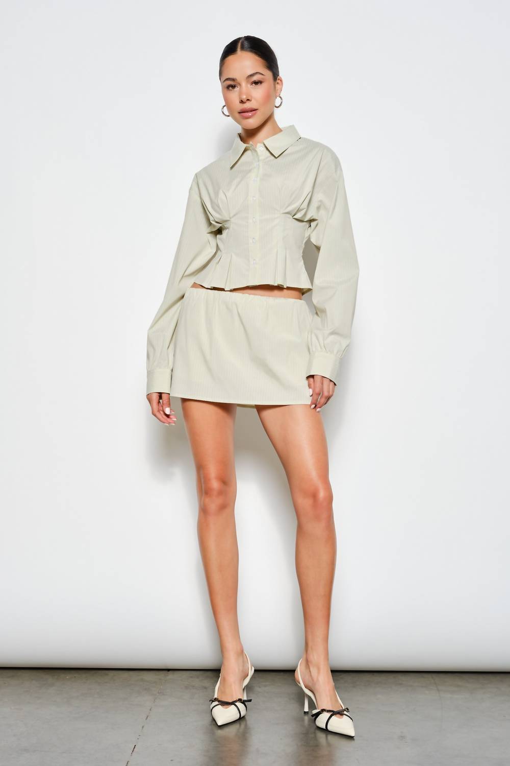 Pretty Garbage - Brooke Pleated Button Shirt