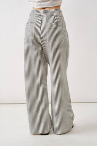 Aaron & Amber - Trisha Stripe Wide Leg Pants