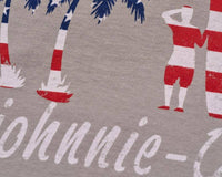 JOHNNIE-O Boy's Us Palm Long Sleeve Jr Pocket Shirt in steel - kids' shirt - detail view