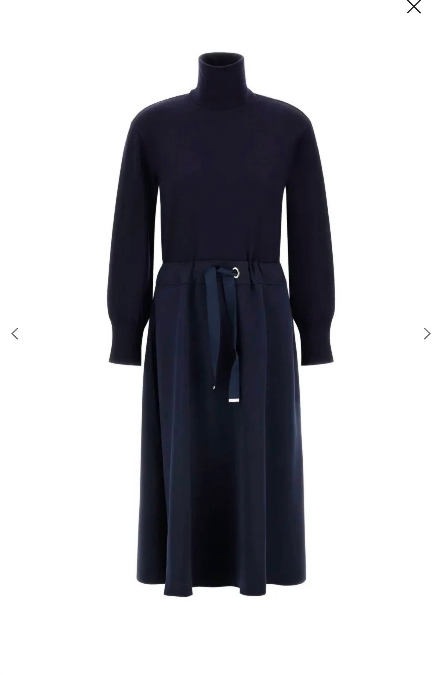 Herno - Women's Wool Jersey Turtleneck Dress