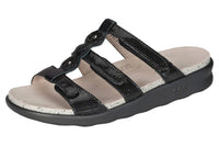 SAS Women's Naples Sandal in black black snake - women's sandal - alternate view
