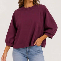 Lilla P - Voluminous Crew Sweater