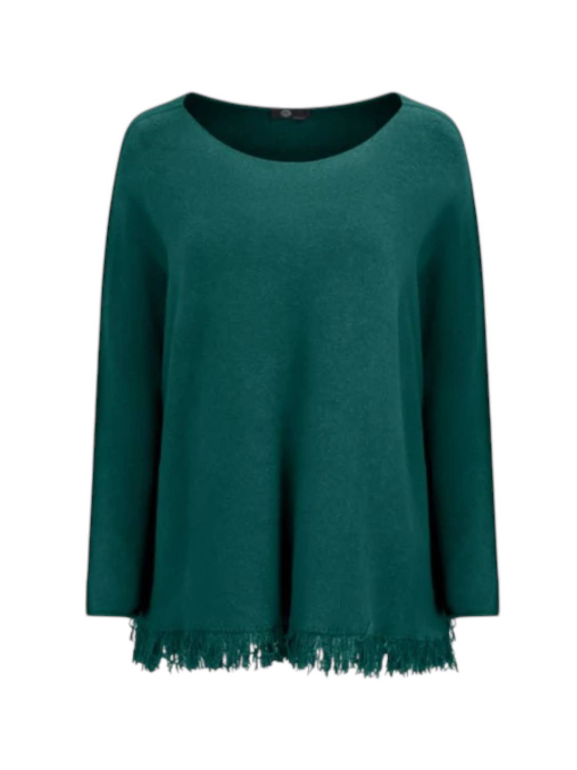 Made In Italy - Women's Fringed Boatneck Sweater