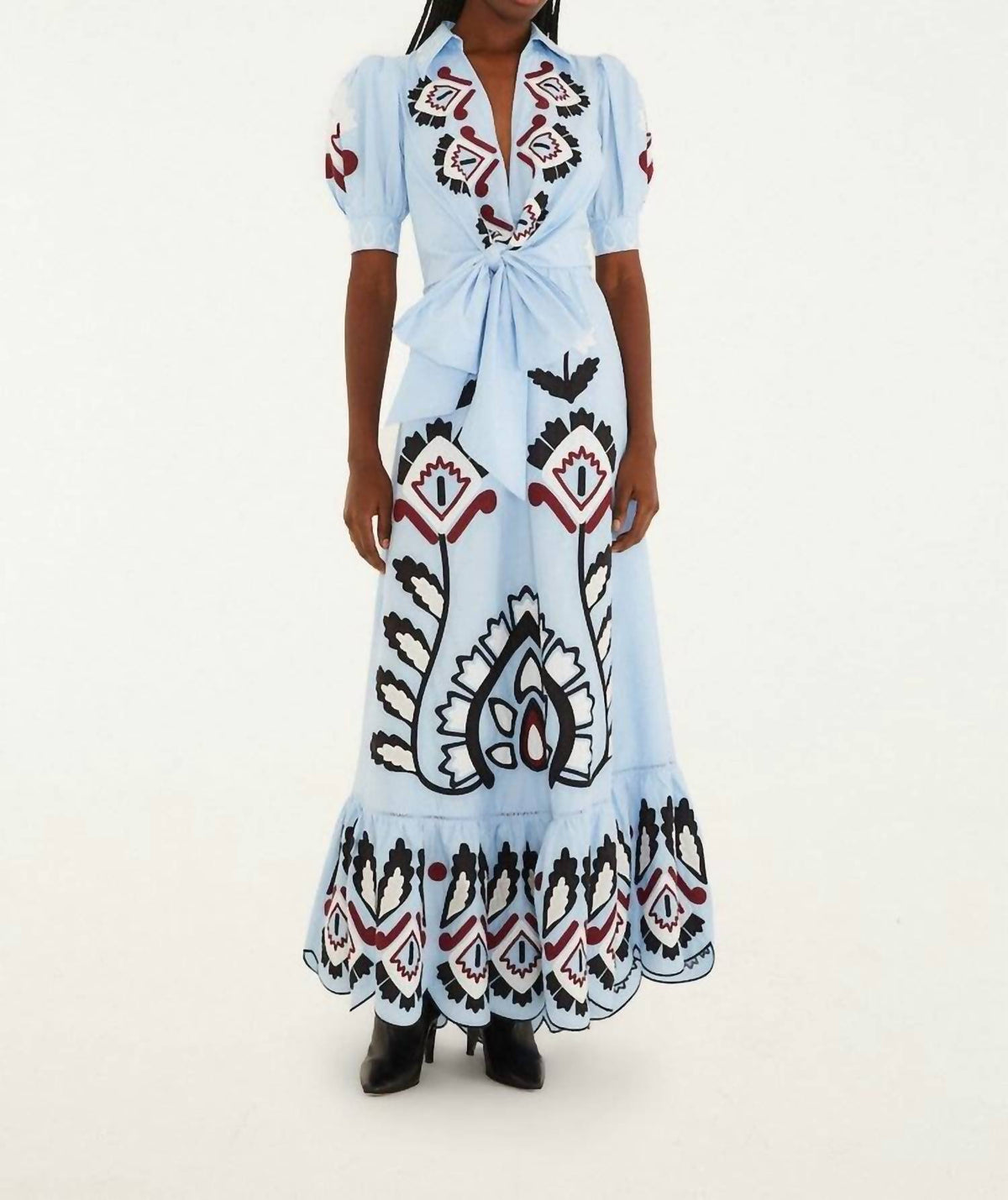 Farm Rio - Artisanal Short Sleeve Maxi Dress